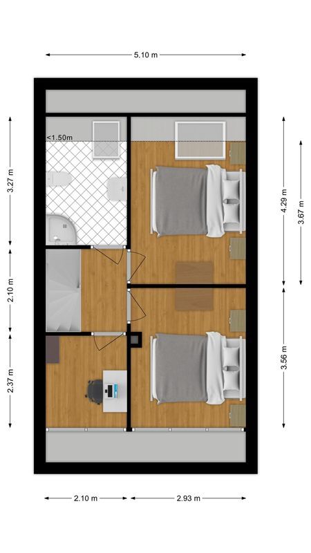 Megenstraat 77 Floorplan Blur 1