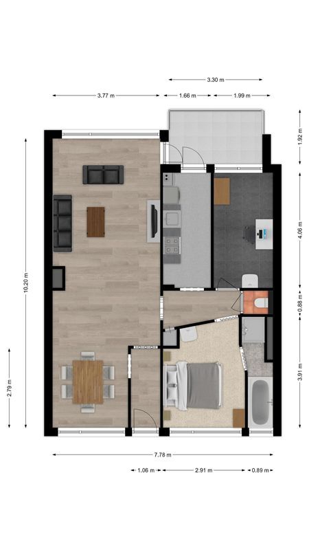 Daniël Josephus Jittastraat 91 Floorplan Blur 0