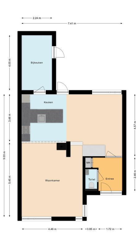 Mariastraat 24 Floorplan Blur 1