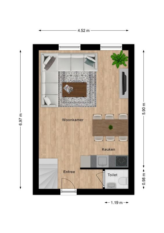 Wilhelminastraat 10 - s Floorplan Blur 0