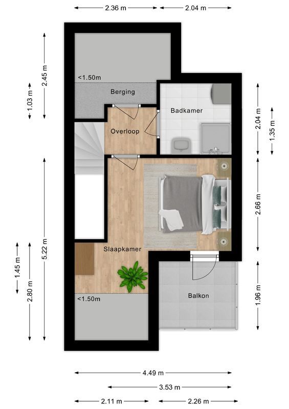 Wilhelminastraat 10 - s Floorplan Blur 1