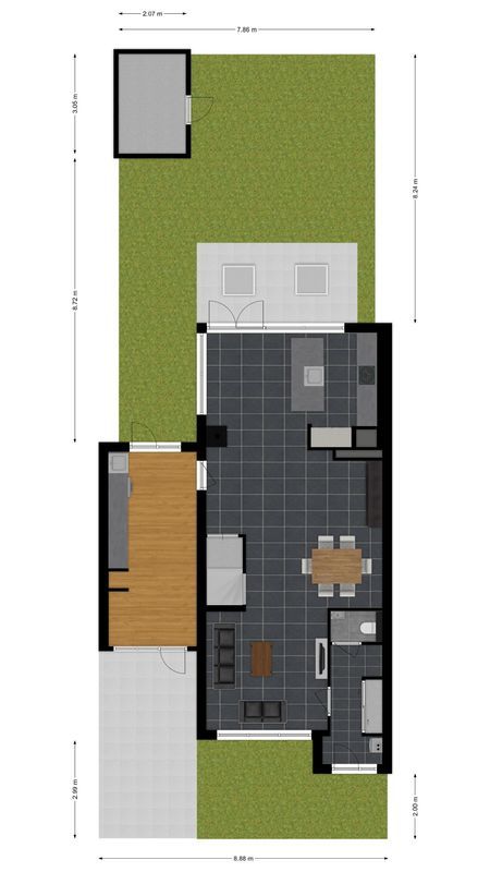 Sneekstraat 89 Floorplan Blur 2
