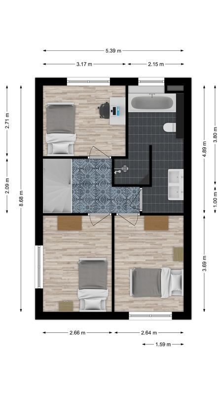 Sneekstraat 89 Floorplan Blur 1