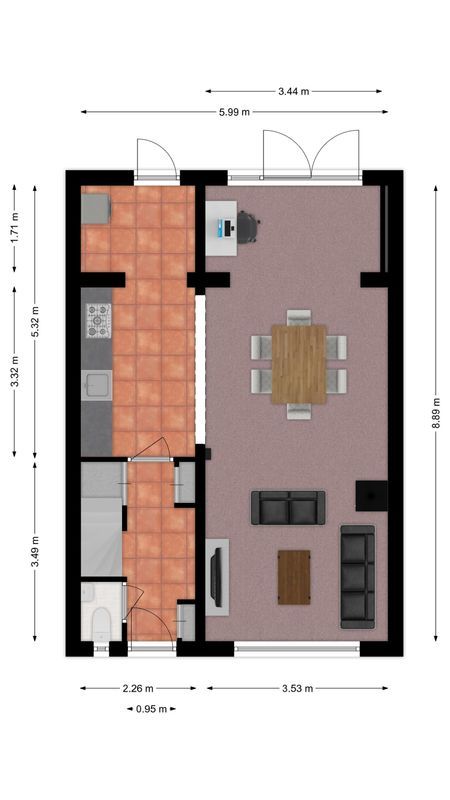 Kapelstraat 5 Floorplan Blur 1