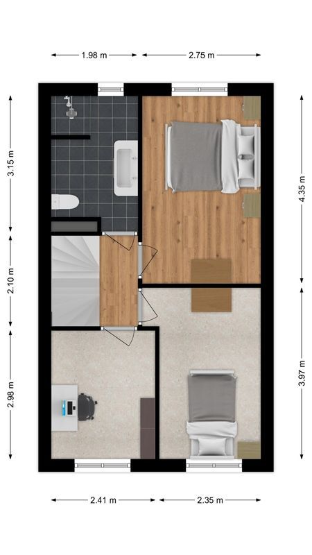 Kardinaal van Rossumstraat 32 - e Floorplan Blur 1