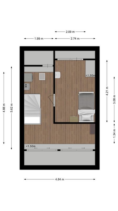 Kardinaal van Rossumstraat 32 - e Floorplan Blur 3