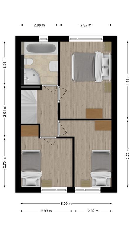Ledeackerstraat 13 Floorplan Blur 2
