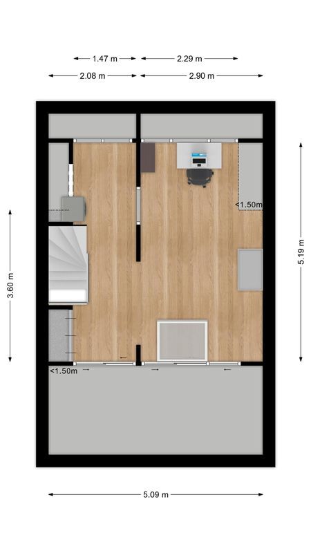 Ledeackerstraat 13 Floorplan Blur 3