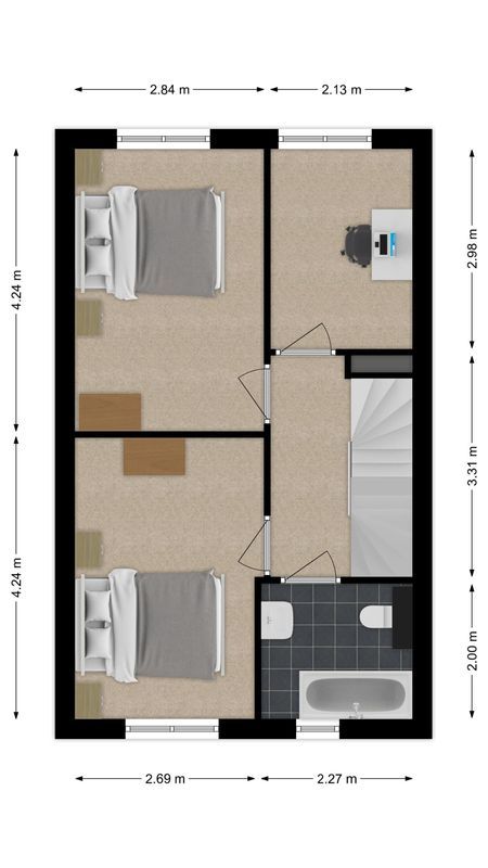 Kea Boumanstraat 80 Floorplan Blur 2