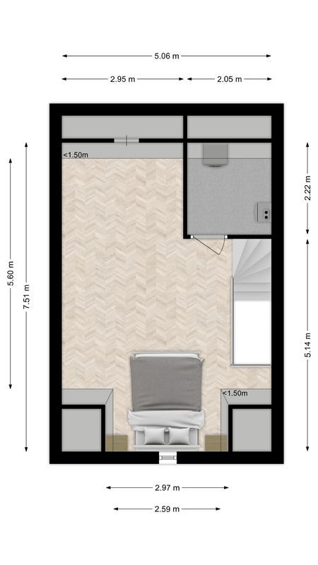 Kea Boumanstraat 80 Floorplan Blur 3