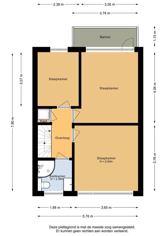 Albert Verweijstraat 7 Floorplan Blur 3