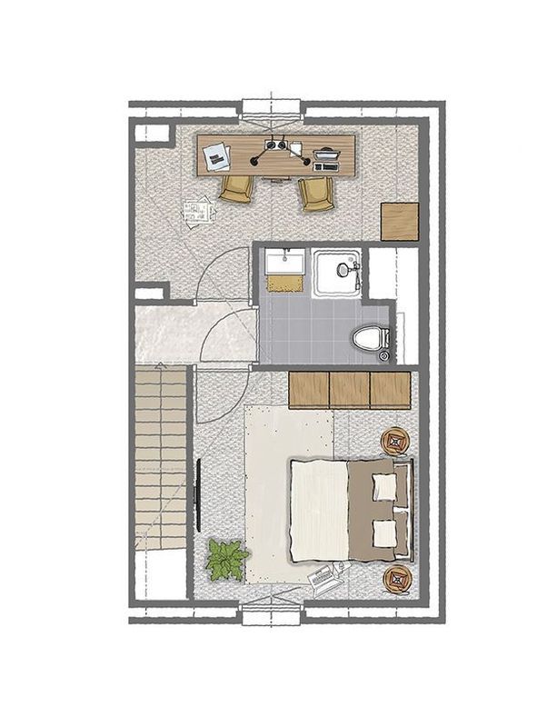 Starterswoningen (Bouwnr. 6) Floorplan Blur 1