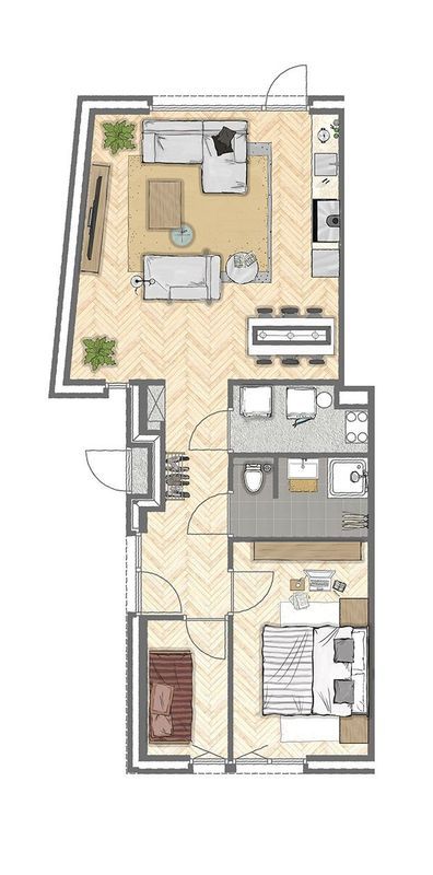 Seniorenwoningen (Bouwnr. 1) Floorplan Blur 0