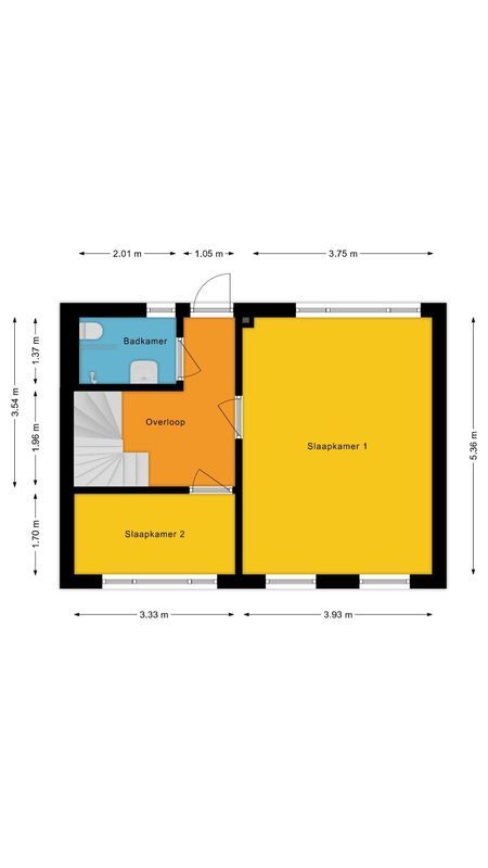 Kardinaal van Rossumstraat 93 Floorplan Blur 1