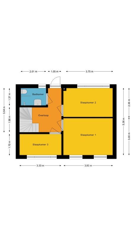 Kardinaal van Rossumstraat 93 Floorplan Blur 2