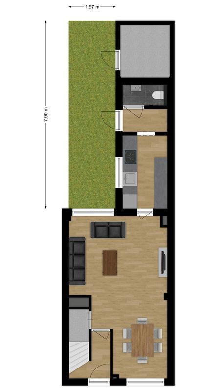 Pretoriastraat 13 Floorplan Blur 2