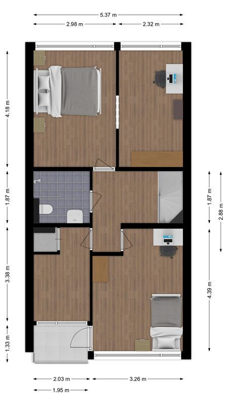 Postelse Hoeflaan 56 - b Floorplan Blur 1
