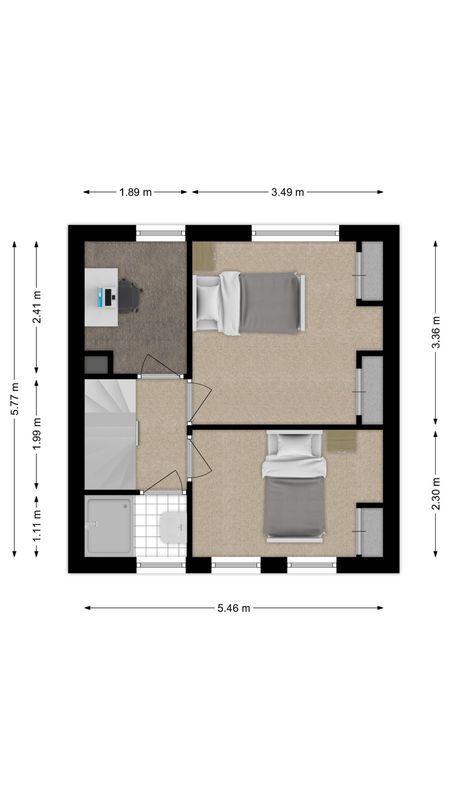 Christiaan Huygensstraat 50 Floorplan Blur 1
