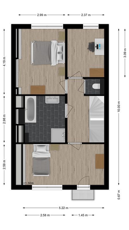 Veenendaalstraat 123 Floorplan Blur 1