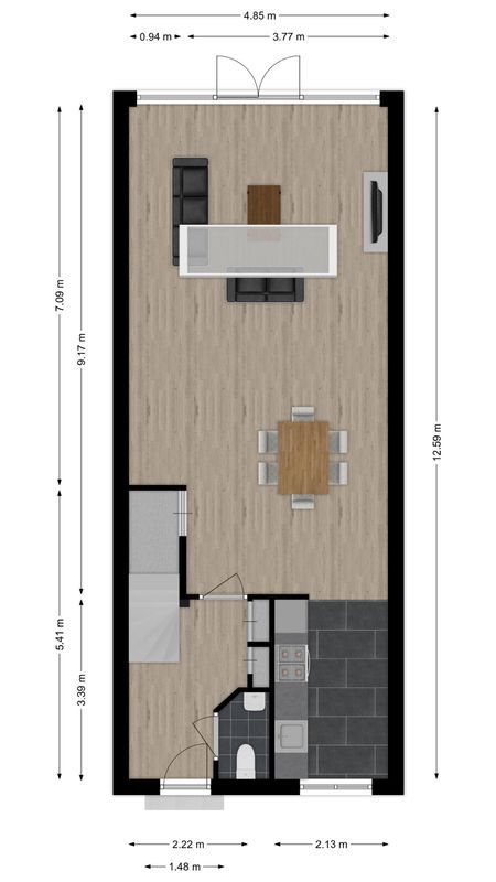 van Vessemstraat 5 Floorplan Blur 0