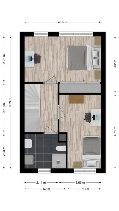 van Vessemstraat 5 Floorplan Blur 1