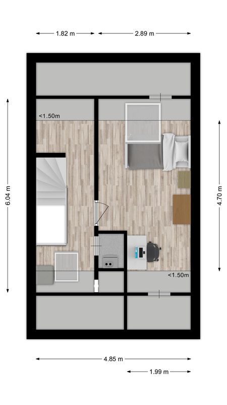 van Vessemstraat 5 Floorplan Blur 2