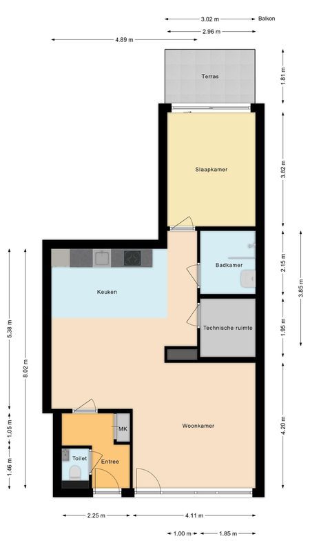 Nieuwendijk 1 - F Floorplan Blur 0