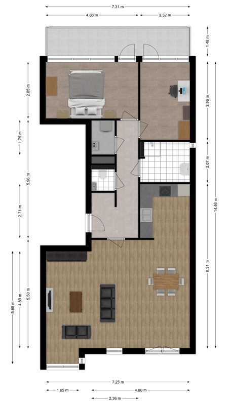 Bisschop Zwijsenstraat 31 - b Floorplan Blur 0