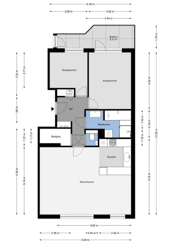 Prins Hendrikstraat 96 - A Floorplan Blur 0