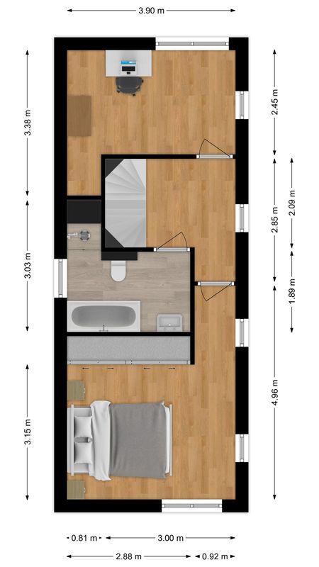 Maasbommelstraat 36 Floorplan Blur 1