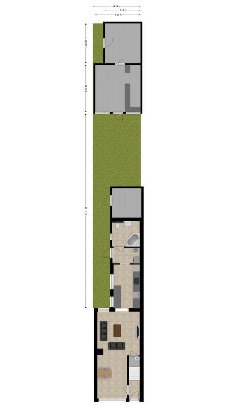 Dorpsstraat 34 Floorplan Blur 2