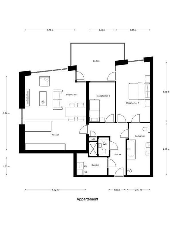 Piusplein 28 - 03 Floorplan Blur 0