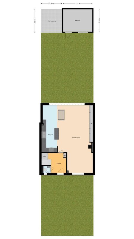 Beneden Beekloop 57 Floorplan Blur 3
