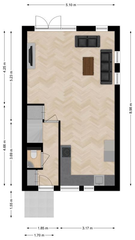 Damwoudestraat 1 Floorplan Blur 0