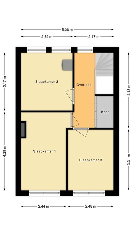 Gestelsestraat 170 - B Floorplan Blur 1