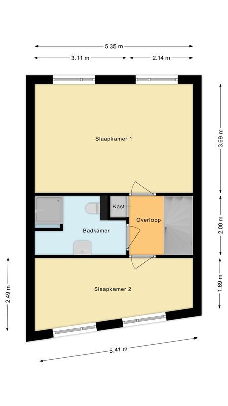 Pastoor Gillisstraat 147 Floorplan Blur 1