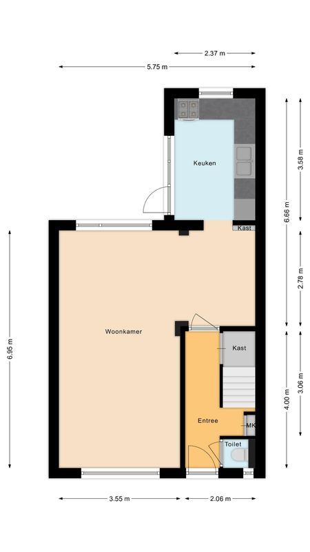 Heer van Rodestraat 139 Floorplan Blur 0
