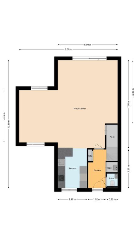 Muurtje 10 Floorplan Blur 1