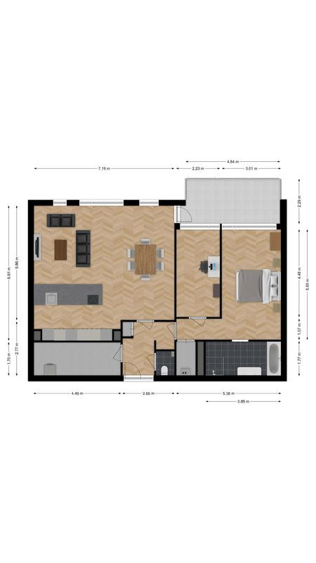 Kloosterstraat 12 - 12 Floorplan Blur 0