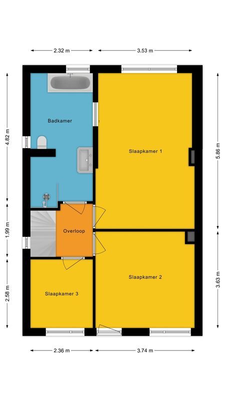 Gladioolstraat 17 Floorplan Blur 1