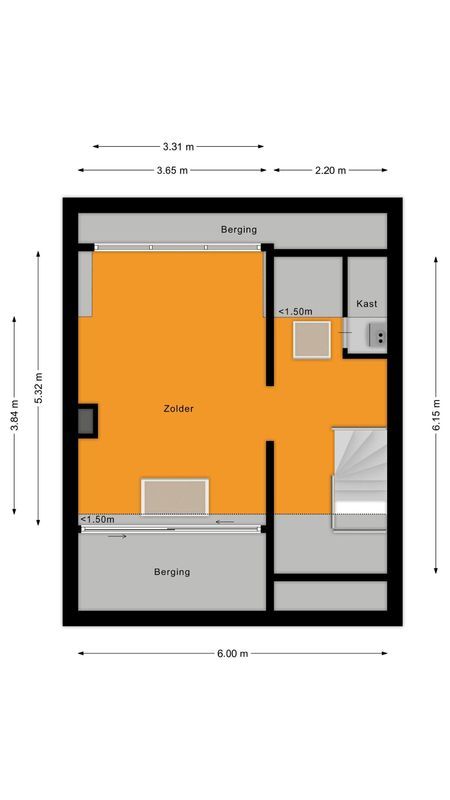 Leliestraat 20 Floorplan Blur 2