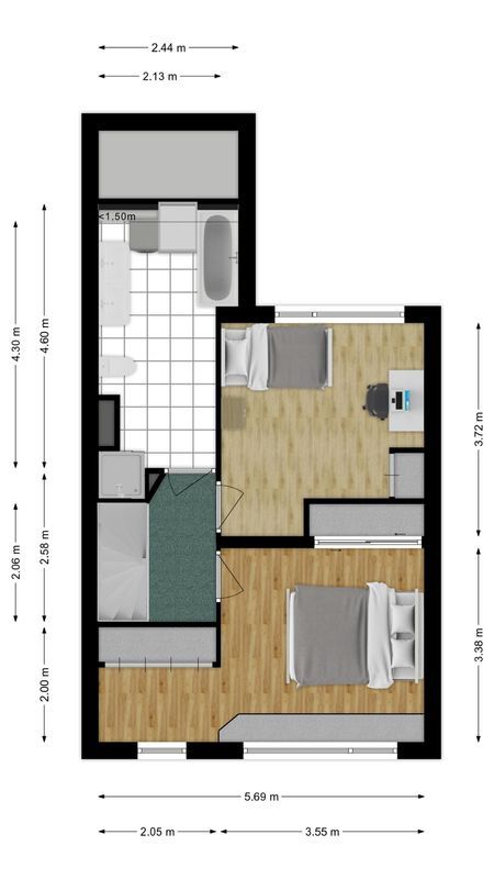 Dessinateurplein 32 Floorplan Blur 1