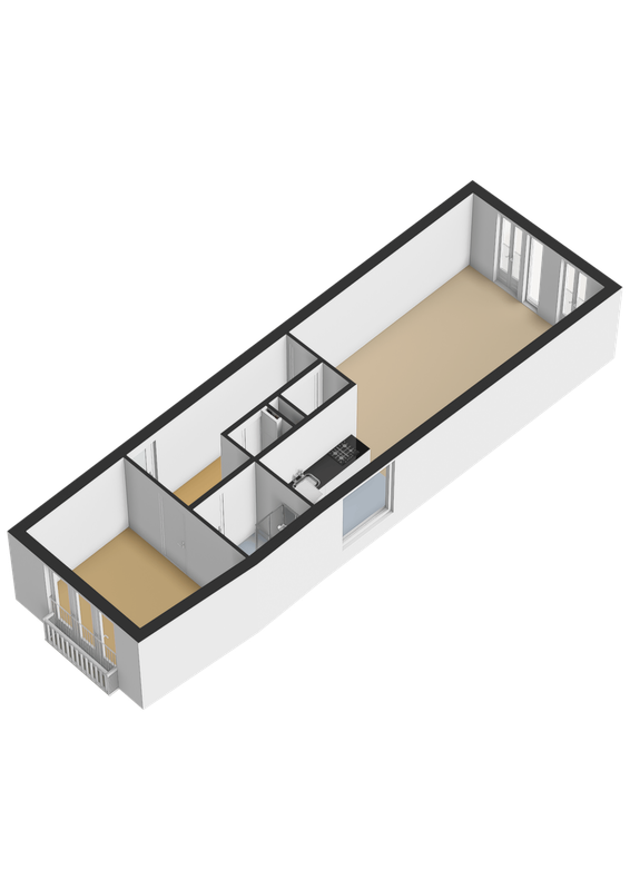 Ginnekenweg 180 - A4 Floorplan Blur 1