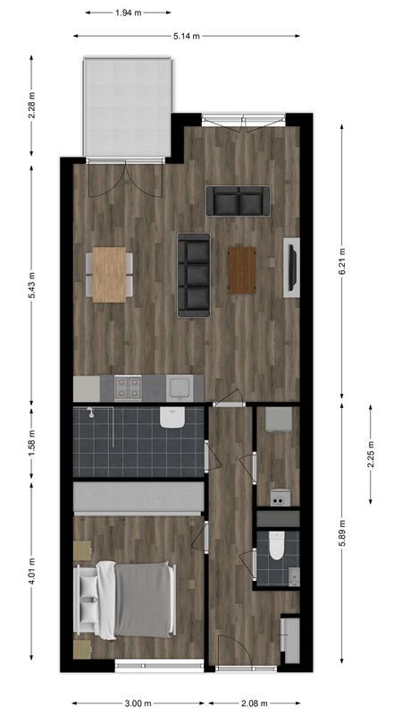 Sint Nicolaasstraat 23 Floorplan Blur 0