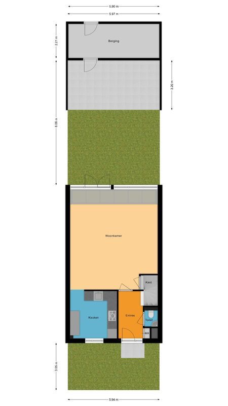 Oudstraat 8 Floorplan Blur 2