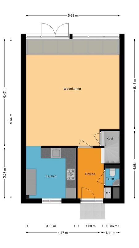 Oudstraat 8 Floorplan Blur 0