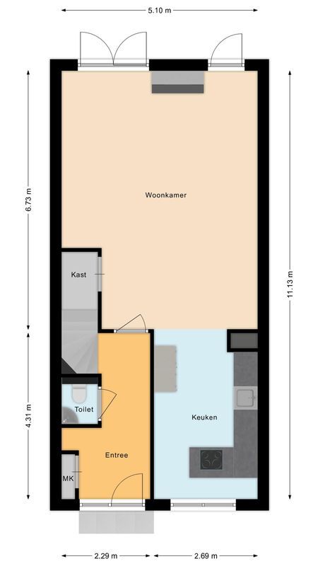 Vestingwal 25 Floorplan Blur 0
