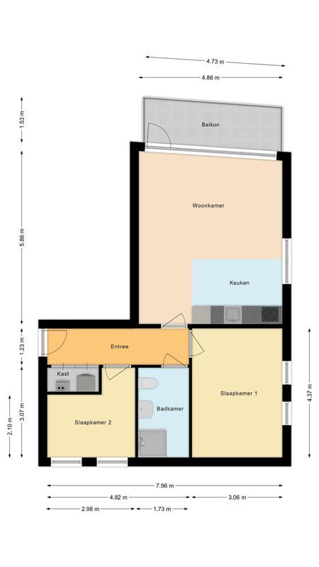Telegraafstraat 29 - 11 Floorplan Blur 0