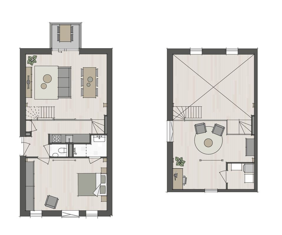 Split-level appartement Photo Blur 3