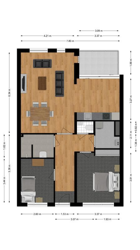 Langestraat 4 - 02 Floorplan Blur 0